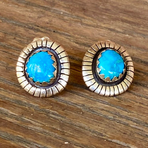 Blue Morenci Stud earrings 2