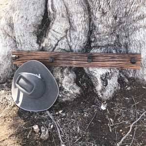 Swan Creek - Rustic Reclaimed Wood Hat Rack - 4 nail 1M.