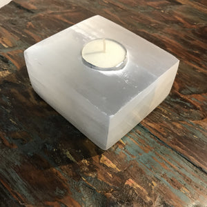 Western lovers will really enjoy these genuine Selenite stone candle holders.  This natural white gemstone has a pearly ‘Moon like Glow’ to be admired  Each has been hand-carved by talented Artisans with single tea light hole. No two pieces will ever be identical, which is part if their natural beauty.