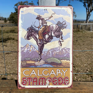 Iconic Western Tin Art   Vintage themed, like the old fashion Pal Posters.  Distressed Tin Sign. Perfect for any room, stables or business.   Great gift idea