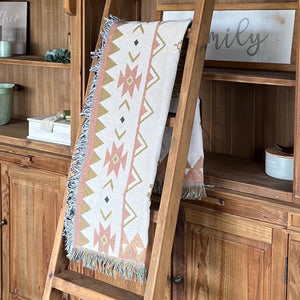 Wyoming Grande Throw - Reversible Blue