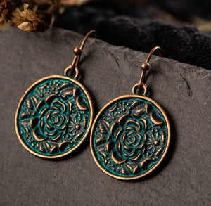 Western Rose Copper earrings - Coming soon