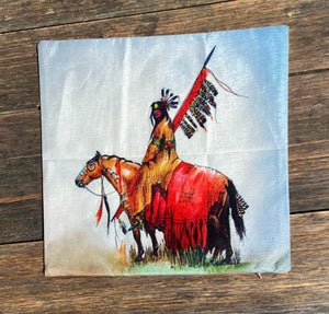 Lone Indian Cushion Cover