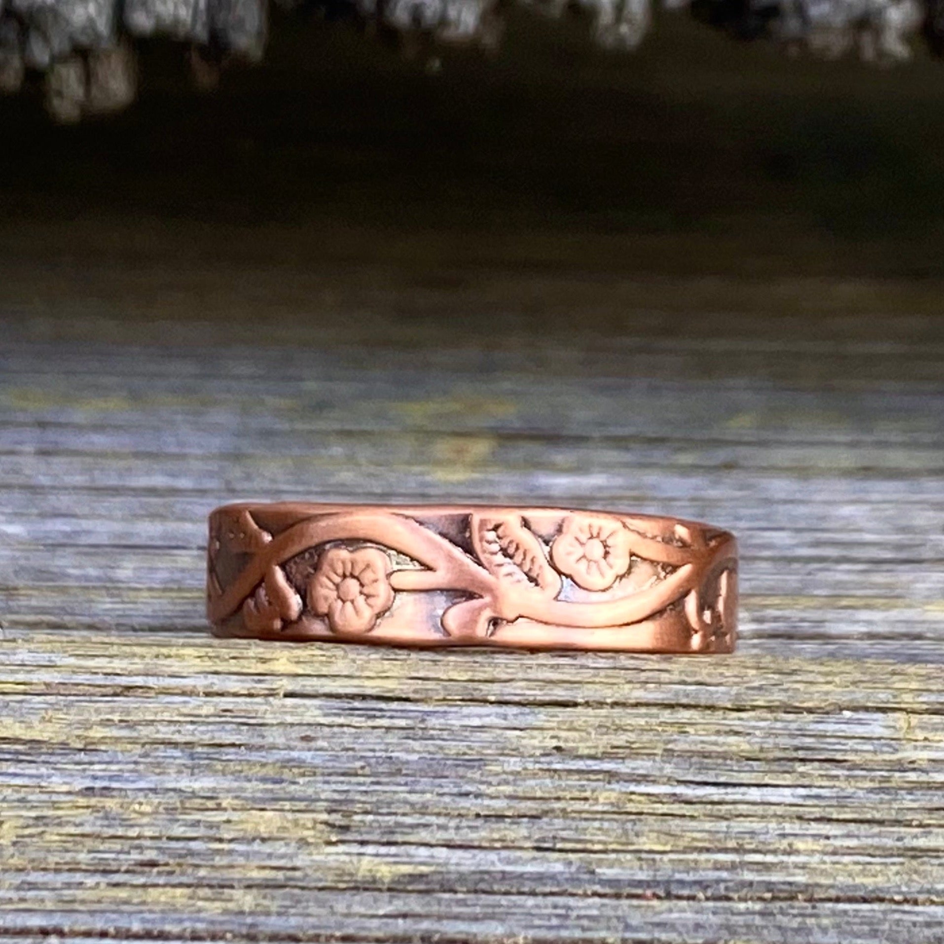 Vintage mens online copper ring