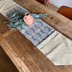 Bring a touch of the Southwest to your living space  Design by us, this handmade runner has authentic Pendleton 1923 Harding Canyonlands jacquard-cotton material and cotton canvas edge / backing.   Large size, perfect for Australian size tables.  Swan Creek collection piece. One of a kind runner, designed by Roxy & handmade by our local artisan ‘tailor’ Sue Darrah. 