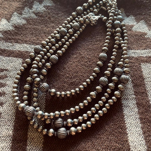 Billions Pumpkin Navajo Pearls Necklace 18”