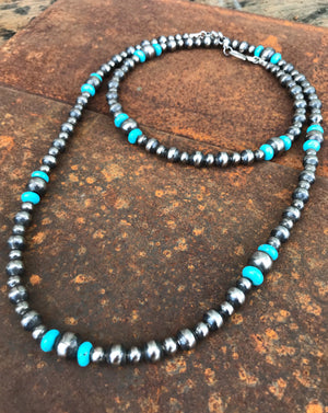 Desperado Navajo Pearls Necklace 34”