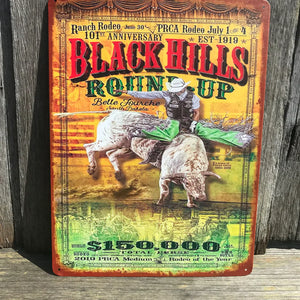 Tin Art WFR- Black Hills Round Up 40cm
