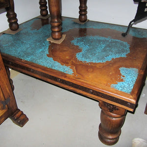 Brazos copper coffee table