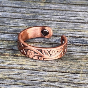 C&C ‘Magnetic Copper’ Western Scroll Ring