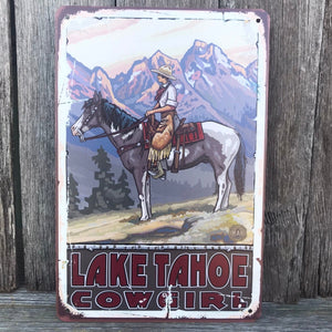 Tin Art - PAL Lake Tahoe Cowgirl
