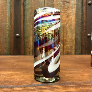 Mexican Swirl handblown shot glass