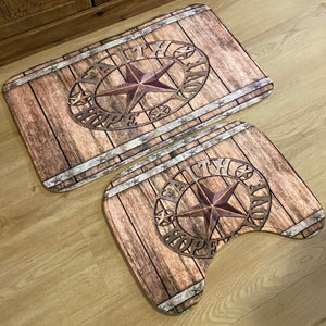 Bring a touch of the West to your home.  Western Star ‘Faith Love Hope’ with rustic wood background.   Perfect for the bathroom, kitchen or laundry. You can even spruce up the caravan or gooseneck with these affordable rugs. Light weight, easy to clean and quick drying.
