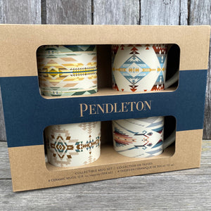These mugs are awesome.  Heavy duty and a nice size mug.  12-oz. size. This boxed set of four features colours and patterns taken from a desert landscape; includes one mug in each design. 