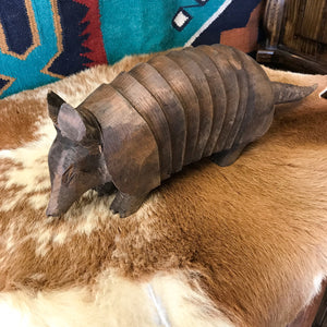 Carved Mesquite Armadillo