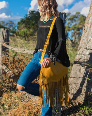 ♦️Lakoda Grande handbag - Mustard - Layaway