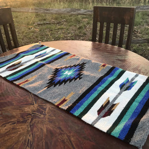 A taste of the Southwest to enhance your home *** Authentic Hacienda accent tapestry rugs are not only beautiful but extremely durable.  They can be used many ways in your home, beautiful as table setting, throw over your furniture to protect it, under that lamp or vase and stunning on the bathroom floor. Woven/tassel corners.