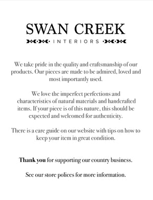 Swan Creek - Stockyards Bench Seat - 5FT