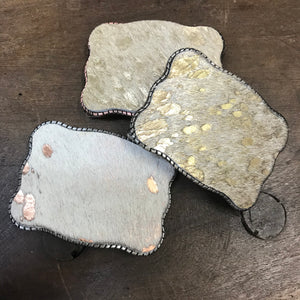 Wallet Buckle Metallic Cowhide