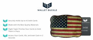 Wallet Buckle Black leather