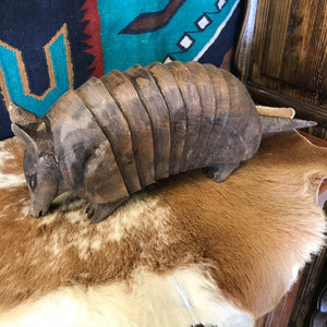 Carved Mesquite Armadillo